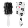 Pet Colorful Doodle Paw Hearts Dog Pattern Practical Hair Combing Air Cushion Comb Massage Comb view 1