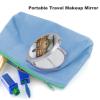 VstaDank Louvre Museum in Paris Makeup Mirror Compact Travel Makeup Mirror Silver Mirrors Surface Folding Makeups Light and Compact Makeups Mirrors for Suitable Handbag and Purses view 3