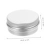 BEBEMOKO 50pcs 15ml Aluminum Cosmetics Sub Container with Spiral Lid, Small Refillable Cream Storage Box for Travel and Sample Packaging view 2