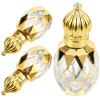 MAGICLULU 3pcs 12ml Roll on Bottles for Perfume and Essential Oils, Small Glass Roller Bottles Portable for Travel and Sample Liquid Storage view 1