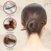 Hair Pins for Women, Cat Shaped Hair Sticks with Bell Decor, Smooth No Damage Wooden Pins, 7" Decorative Chinese Sticks, for Women Chopsticks for view 2