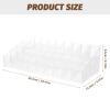 VICASKY Lipstick Storage Box with Flip Lid 36-compartment Desktop Lip Gloss Organizer Dustproof Makeup Storage Holder for Women view 2