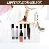 VICASKY Lipstick Storage Box with Flip Lid 36-compartment Desktop Lip Gloss Organizer Dustproof Makeup Storage Holder for Women view 4
