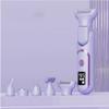 5-in-1 Rechargeable Electric Hair Removal Trimmer for Women, Waterproof Wet & Dry Bikini and Body Groomer with LCD Display, Washable Precision Razor for Legs, Face, Eyebrows & Sensitive Areas(Purple) view 1