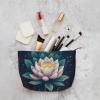 DDTKLSNV Portable Makeup Bag Corduroy Cosmetic Bags With Zipper Travel Makeup Purse Pouch Magic Lotus Floral Skincare Storage Bag Toiletry Organizer Bags For Women Girls view 2