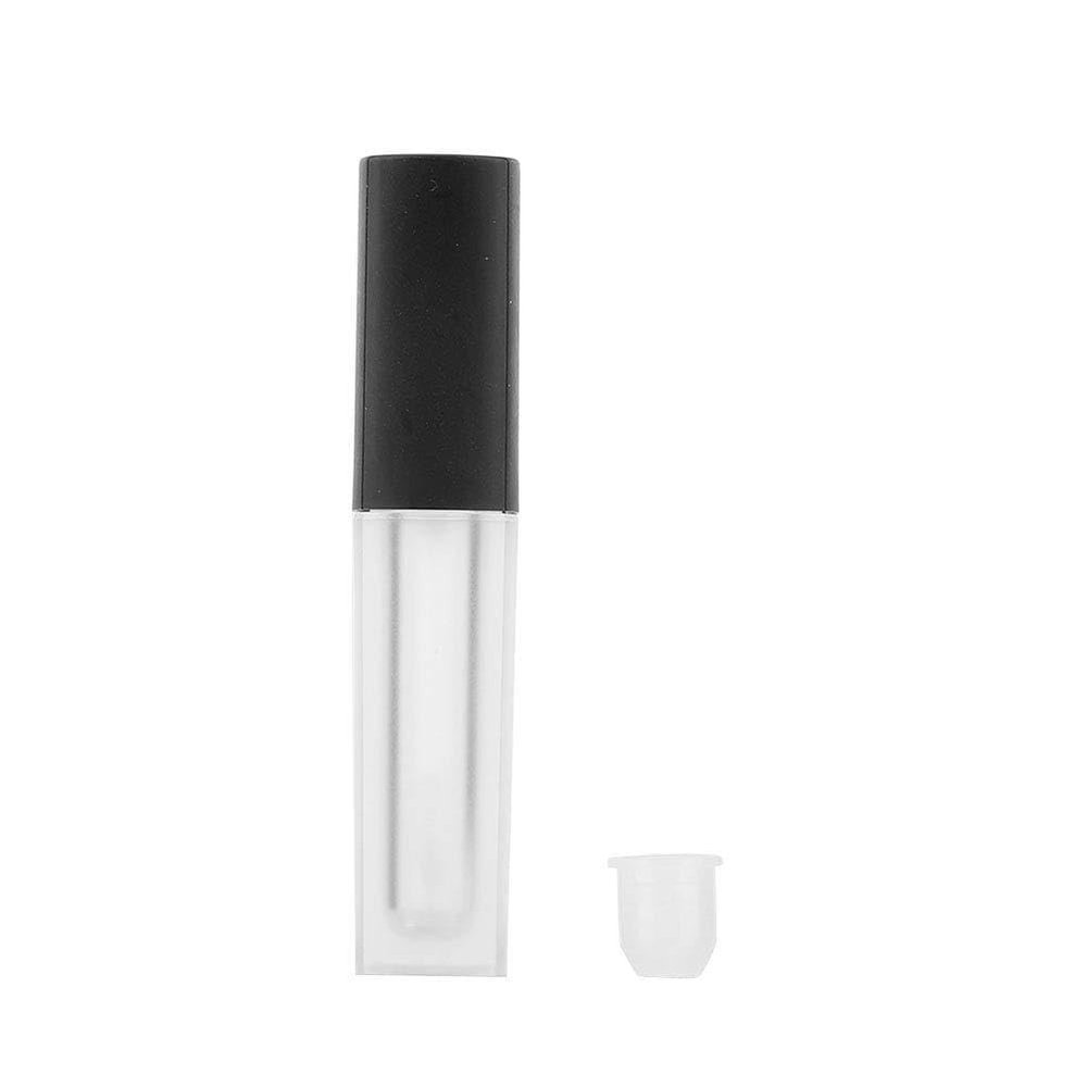 TengXiCLP 2.5ml Empty Lip Gloss Tube, DIY Lip Container with Transparent Body, Liquid Lipstick Tube for Professional or Personal Use, Includes 50pcs Bottle Plugs for Easy Sealing and Storage