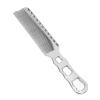Semme Professional Metal Hair Comb Premium Aluminum Fine Tooth Hair Cutting Flat Top Clipper Comb for Barbers Stylists and Home Use (Silver) view 3