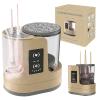 3 IN 1 Electric Makeup Brush Cleaner Machine With Makeup Brush Dryer-Holder-Portable Automatic USB Cosmetic Brushes Cleaner Tool for All Size Beauty Makeup Brush Set,Eyeshadow, Blush Brush view 1