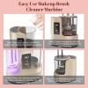 3 IN 1 Electric Makeup Brush Cleaner Machine With Makeup Brush Dryer-Holder-Portable Automatic USB Cosmetic Brushes Cleaner Tool for All Size Beauty Makeup Brush Set,Eyeshadow, Blush Brush view 3