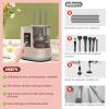 3 IN 1 Electric Makeup Brush Cleaner Machine With Makeup Brush Dryer-Holder-Portable Automatic USB Cosmetic Brushes Cleaner Tool for All Size Beauty Makeup Brush Set,Eyeshadow, Blush Brush view 4