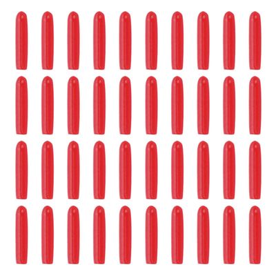 LIFKICH 120pcs Red Silicone Tweezers Tip Covers Eyelash Grafting Protective Sleeves Non-slip Point Protectors for Beauty Tools Dustproof Accessories