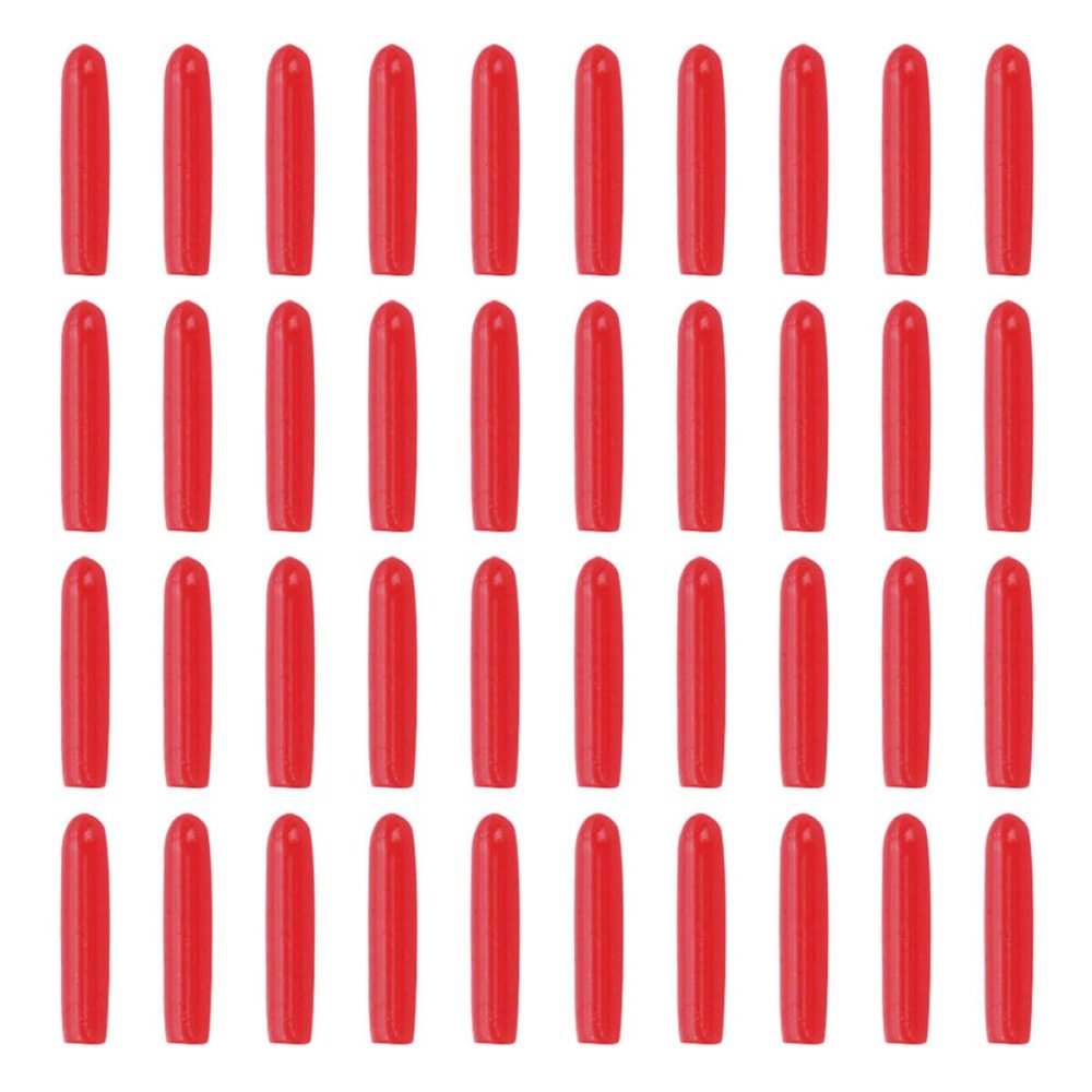 LIFKICH 120pcs Red Silicone Tweezers Tip Covers Eyelash Grafting Protective Sleeves Non-slip Point Protectors for Beauty Tools Dustproof Accessories