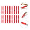 LIFKICH 120pcs Red Silicone Tweezers Tip Covers Eyelash Grafting Protective Sleeves Non-slip Point Protectors for Beauty Tools Dustproof Accessories view 3