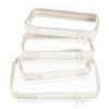 4 pcs Clear Zipper Pouches,Hard Shell Zipper Case, Toiletry Bag for Travel view 1
