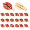 KINCHYGO 20 Pack Mini Hot Dog Hair Clips Simulated Food Hairpins view 1
