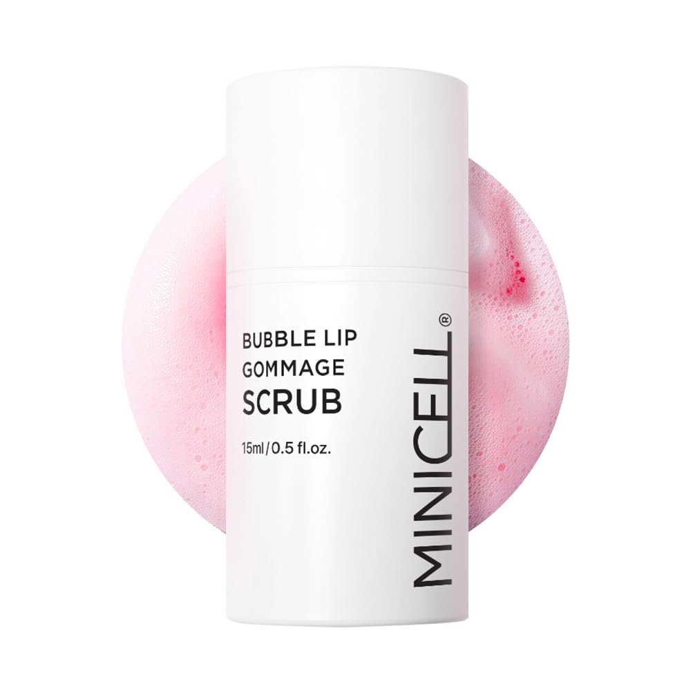 MINICELL BUBBLE LIP GOMMAGE SCRUB, 15ml/0.5 fl oz., LIP AESTHETIC PEELING SOLUTION, CICA-EXO, PDRN, COLLAGEN