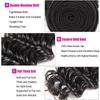 Natural Black Deep Wave Bundles #1B Human Hair Bundles 26 28 30 Inch Double Weft Deep Wave Bundle Human Hair Extensions 50g/Bundle Total 150g view 3