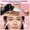 5 Pcs Mini Metal Makeup Spatula, Stainless Steel Cosmetic Spoon, Multi Functional Beauty Spatula, Facial Applicator Tool, Skincare Tools for Mixing Sampling Cream Mask Lotions Moisturizers, Reusable view 4