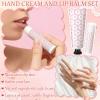 Loopeer 24 Sets Summer Party Favors Travel Size Hand Cream and Lip Balm Bulk Hand and Lip Care Gifts Set Party Supplies for Guest Woman Birthday Wedding Bridal Shower Garden Baby Shower view 3