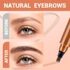 Microblading Eyebrow Pencils,2026 New 3D Waterproof Eyebrow Pen,Long Lasting 4-Tip Brow Pencil, Microblading Eye Brow Pen for Natural Brows (Gray) view 4