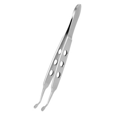 OKUMEYR Stainless Steel Meibomian Gland Tweezer 3x4 Small Square Head Eyelid Massage Tool for Dry Eyes and Gland Relief in Eyelid Care