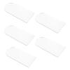 GALPADA 5pcs Irregular Acrylic Makeup Mirror Discs 10x20cm 2mm Thick Silver DIY Vanity Craft Mirrors for Home Decor and Personal Beauty Accessories view 1