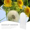 GALPADA 5pcs Irregular Acrylic Makeup Mirror Discs 10x20cm 2mm Thick Silver DIY Vanity Craft Mirrors for Home Decor and Personal Beauty Accessories view 2