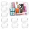TOGEVAL 10 Pcs Medium White Pvc Zipper Pouches Makeup Organizer Bags Travel Toiletry Bags for Women Cosmetics Storage 18x6x12cm view 1