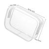 TOGEVAL 10 Pcs Medium White Pvc Zipper Pouches Makeup Organizer Bags Travel Toiletry Bags for Women Cosmetics Storage 18x6x12cm view 2