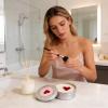 Makeup Brush Cleaner Soap - Heart Shaped, Makeup Brush Cleaner, Premium Durable Material, Gentle Safe Formula, Easy Quick Cleaning, Cosmetic Sponges Foundation Eyeshadow Bronzer view 2