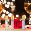 LRXIYODE 15pcs 10ml Empty Essential Oil Roller Bottles Set, Refillable Leakproof Small Roller-on Containers with Caps for Travel Perfume and Deodorant view 4