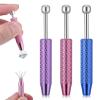 3Pcs Piercing Ball Grabber Tool, 4 Claw Nose Rings Removal Tool Diamond Tweezers for Changing Jewelry Ball Screw on Tools, Gem Pickup Tools for Septum Earrings Nose Ring Removal, Small Parts Pickup view 1