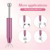 3Pcs Piercing Ball Grabber Tool, 4 Claw Nose Rings Removal Tool Diamond Tweezers for Changing Jewelry Ball Screw on Tools, Gem Pickup Tools for Septum Earrings Nose Ring Removal, Small Parts Pickup view 3
