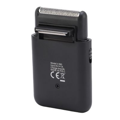 Dioche Electric Beard Trimmer USB Rechargeable 5W Portable Men Electric Clipper for Travel Home Office Ergonomic Design Type C Charging Lightweight Compact ABS Material (Black)
