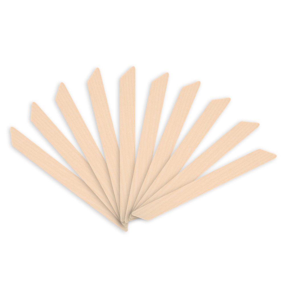 Dioche 10pcs Wooden Wax Sticks, Smooth Wax Spatulas Applicator for Facial Leg Arm Hair Removal, with No Bleaching Process, for Salon and Home Use