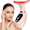 7-Color LED Light Facial Massager Set, Face and Neck Massager with Heat & Vibration for Toning, Glow Boost, and Fine Line Reduction, Rechargeable Beauty Device Gifts for Women and Men view 1
