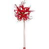 Ulxkmt Red Flower Hair Clips for Women with Beads Tassel - Cute Floral Hair Accessories Metal Duckbill Clip Barrettes view 1