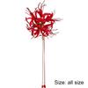 Ulxkmt Red Flower Hair Clips for Women with Beads Tassel - Cute Floral Hair Accessories Metal Duckbill Clip Barrettes view 3