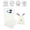 TOVINANNA 2pcs Microfiber Hair Towel Wrap for Women and Thick Double-Layer Absorbent Hair Drying Turban in Ivory White at Home Or Travel view 3