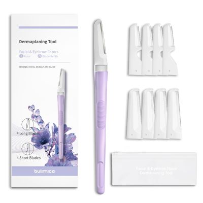 Dermaplane Razor for Women Face, Facial Razor, Peach Fuzz Remover, Purple