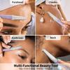 Dermaplane Razor for Women Face, Facial Razor, Peach Fuzz Remover, Purple view 4