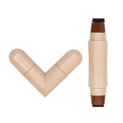 MylingKorm Foldable Eyeliner Stamp - Waterproof, Smudge-Proof Winged Liner Tool with Dual-Ended Design for Beginners (Brown)