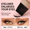 MylingKorm Foldable Eyeliner Stamp - Waterproof, Smudge-Proof Winged Liner Tool with Dual-Ended Design for Beginners (Brown) view 4