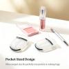 2-Pack Portable Mini Eyelash Curler Compact One-Press Lash Curling Tool for Natural Lift view 3