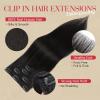 Rich Choices Clip In Hair Extensions Real Human Hair-5 Pcs(4PCS Single Clip+1PCS 3 Clips)-Remy Short Clip in Extensions for Thin Hairs-Mini Clip ins Hairpiece for Women 10 Inch #1B Natural Black view 4