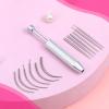 13Pcs Piercing Ball Grabber Tool 14G 16G 18G 20G Stainless Steel Flat Back Earring Applicator with Threaded & Threadless Insertion Pin Curved Push In Body Piercing for Ear Nose Lip Body Jewelry Change view 3