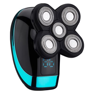 YHOMU Electric 5D Shaver for Bald Heads, Digital Display Floating, Ipx7 Waterproof, 80-Minute Run, Cleaning Accessories