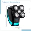 YHOMU Electric 5D Shaver for Bald Heads, Digital Display Floating, Ipx7 Waterproof, 80-Minute Run, Cleaning Accessories view 2