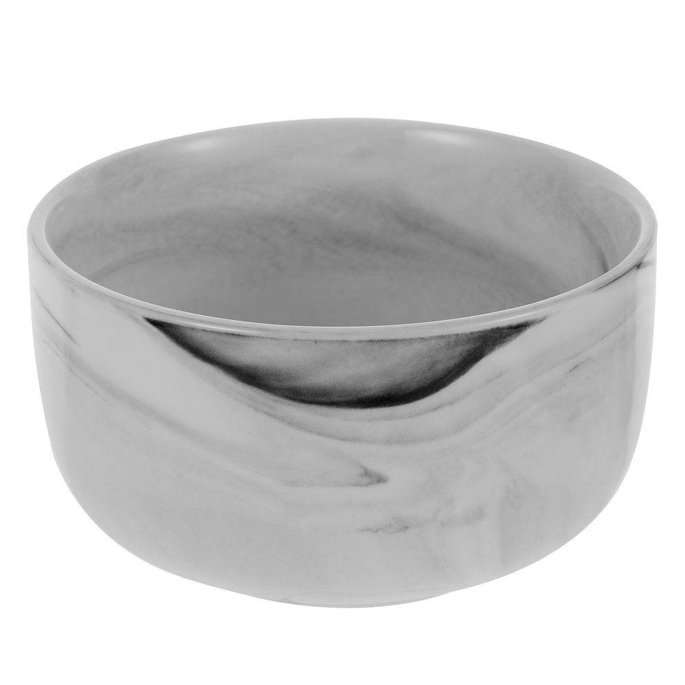Unomor Marble Pattern Decorative Porcelain Shaving Soap Bowl for Men Small Deep Shave Cup Container for Shaving Cream and Foam Multi-use Shave Bowl for Wet