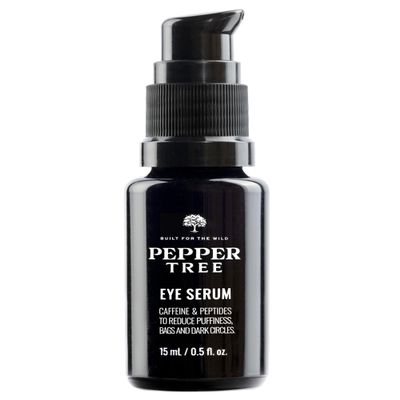 Peppertree Men's Eye Serum - Dark Circle Corrector Peptide Serum - Caffeine Eye Bag Remover & Under Eye Brightener - Anti Aging Deep Wrinkle & Eye Puffiness Reducer for Men - 0.5 fl oz